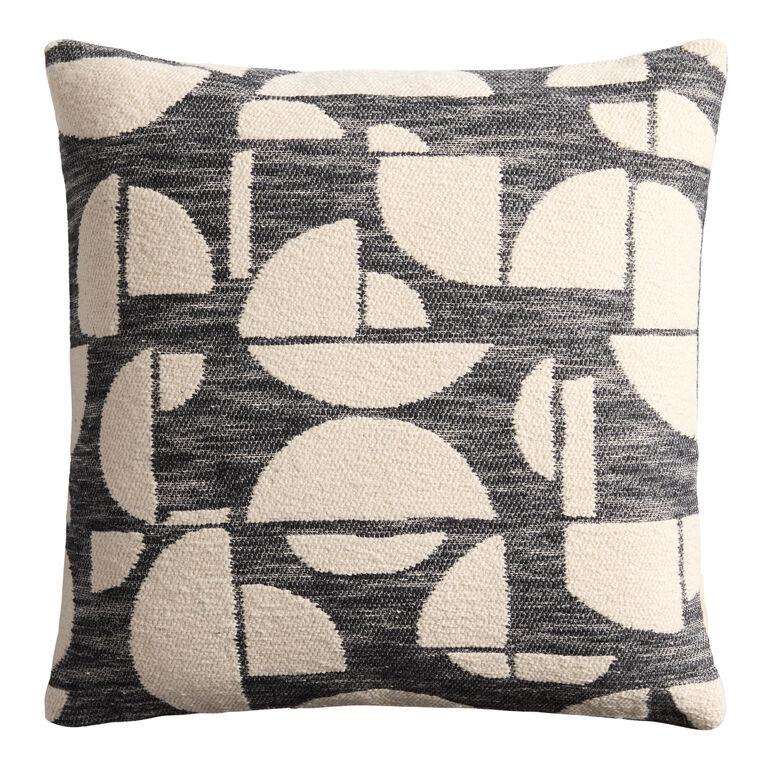 Cream and Blue Colored Throw Pillows Worldmarket Set Of 2