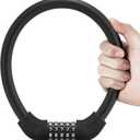 ROCKBROS Bike Lock 5 Digit Cable Lock Lightweight Bicycle Lock Bike Lock Combination Portable Lock for Bike 22inch Black (1.8 Feet)