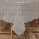 Majestic Giftware Tablecloth for Rectangle Table (TCH39-6590) | Papyrus Color 100% Cotton Twill Dining Table Cover | Decorative Washable Tablecloth for Birthday, Home, Kitchen, Dining (65X90) (H39-papyrus)