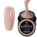 50g Builder Gel for Nails, Long-Lasting Soak-Off Nail Extension Gel for Beginners & DIY Home Salon Manicure(YMH05-Light Apricot Nude)