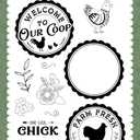 Chickens: Farm Fresh Seal Stamp Set