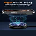 Magnetic Case for iPhone 17 Pro 6.3'',[Compatible with Magsafe][Heavy Duty Shockproof] [Military Grade Drop Protection][Non-Slip] Rugged Durable 2-Layer Hard Bumper Phone Cover-Matte Black