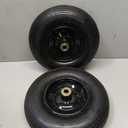 Parts Camp 4.00-6 Tire and Wheel 13" Wheelbarrow Tire 4.00-6 Pneumatic Tires and Wheel For Wheelbarrows Trolley Dolly Garden Wagon tire With 5/8"&3/4" Bore Hole, 3.74" Centered Hub 2 Pack