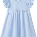 pureborn Toddler Girls Sleeveless Summer Dresses 1-4 Years