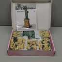 Mantfuty Statue of Liberty Building Blocks Set Famous World Architecture Model New York Landmark Bricks Toy Gifts for Adults(1409 Pieces)