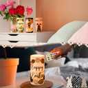 Retisee 3 Pcs Black Brown Easter Flameless LED Candles Battery Operated Bunny Spring Flickering Pillar Candles with Remote Rabbit Easter Centerpiece for Bedroom Living Room Dinner Table Decoration