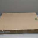 SmartSign 25 x 12 inch Caution - Icy Surface Two-Sided Folding Floor Sign with Symbol, Digitally Printed Polypropylene Plastic, Black and Yellow