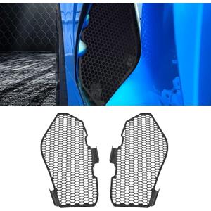 2PCS Black Side Intake Mesh Grilles Insert,OEM Style Aluminum Driver and Right Passenger Side Radiator Air Intake Vent Guards Mesh Set Accessories for Corvette C8 Stingray Z51 2020+
