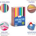 Alitte Construction Paper Assorted Colors - (600 Sheets, 9x12), Craft Paper, 10 Bright Colors - Bulk Pack Arts & Crafts Projects - Colored Paper For Preschool, Home, And Classroom Supplies