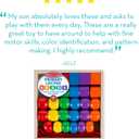 Melissa & Doug Primary Lacing Beads - Educational Toy with 30 Wooden Beads and 2 Laces for Toddlers, Fine Motor Skills Lacing Toys for Toddlers and Kids Ages 3+