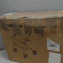 Ambliss Rollator Walkers with Seat for Seniors, 300lb-Weight Capacity, Foldable Lightweight 4 Wheel Rolling Walker with Backrest, Large Storage Bag,8" Wheels-All Terrain, Adjustable Height, Blue