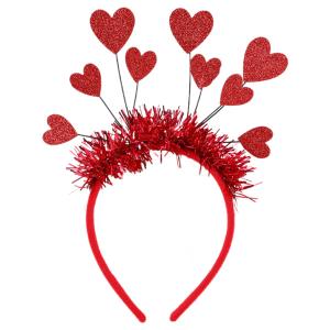 3 x Valentines Headband Heart Headband Valentines Headbands for Women for Wedding Proposal Engagement Birthday Party