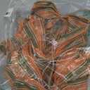 12 Pcs Fall Bows 6 Inch Orange and Green Buffalo Plaid Decorative Wreath Bows for Thanksgiving Autumn Harvest Gift Wrapping Party Holiday Basket Ornaments (Fall)