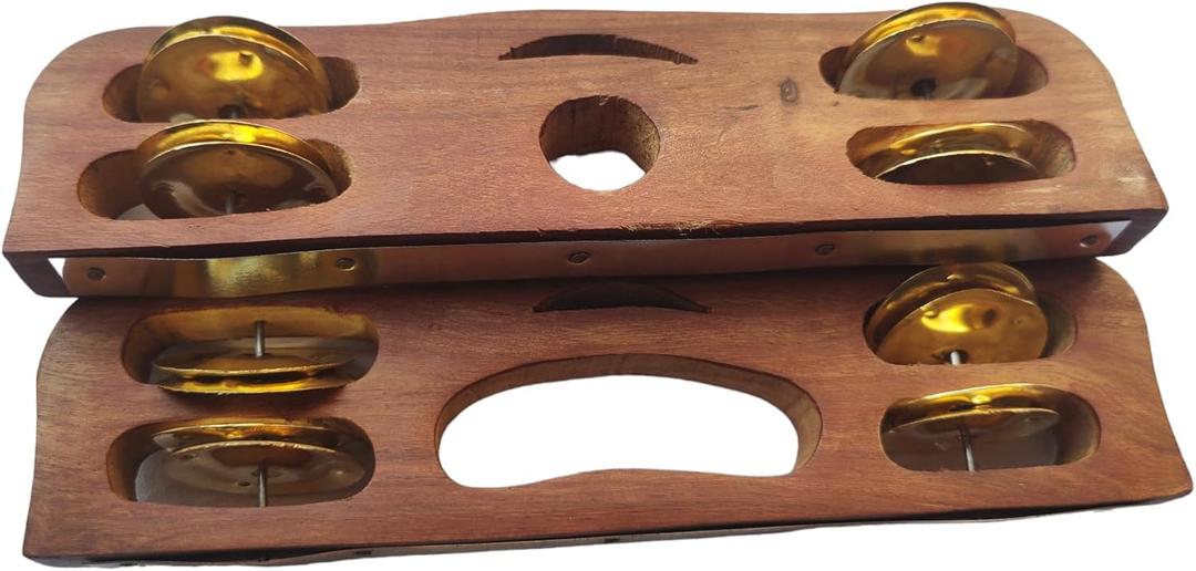 Khartal Pair Kartal Pair Length= 8.50 inch Wood Khartal Instruments Hand Cymbal