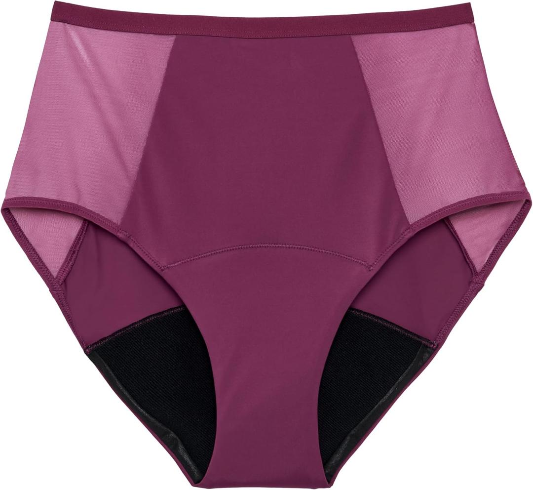 THINX Period Underwear, Hi-Waist Comfort-Stretch Panties, Absorbent Menstrual Underwear Holds Up to 12 Tampons* All-Day, Size: M