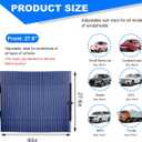 Ohleats Retractable Windshield Sun Shade, 27.6"x60" Sunshade Protector Blocks 99% UV Rays to Keep Your Car Cool, Front Windshield Sunshade Cover for Most Vehicles, Car Accessories (27.6"x60")