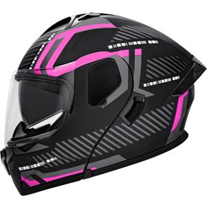 Adult Modular Flip-Up Motorcycle Helmets Dual Visor, DOT Approved Full Face Casco para Moto Helmets for Men Women, Small