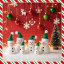 2 x Soulchen 30 Pack Mini Santa Claus Hat Christmas Lollipop Candy Party 1.18 x 1.18 Inch Christmas Santa Hat for Craft (Green)