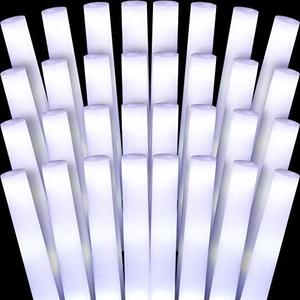 Liliful Glow LED Cheer Sticks Light up Sticks Wedding Wand for Birthday Bridal Shower Raves Carnival Concert Glow in Dark Party(30  Pcs)