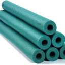 Hanaive 6 Pack Pool Foam Noodles Swim Hollow Bright Pool Noodles Bulk Floats Heavy Duty for Swimming Decoration Craft Projects (Green)