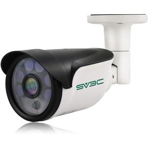 SV3C POE Camera, 4MP POE IP Security Camera Outdoor(Wired), Motion Detection, HD Infrared Night Vision, Metal Shell, IP66 Waterproof, Onvif Conformant, Support SD Card Record, RTSP, APP, PC