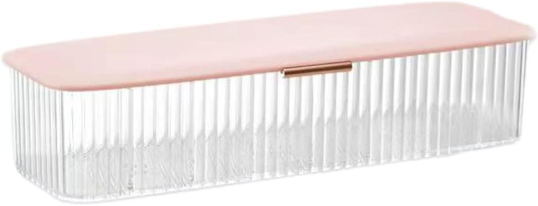 AITIME Storage Organizer for Daily Colored Contact Lenses, Disposable Contact Lens Dispenser,Clear Plastic Box for All Brands Daily Lens(Pink)