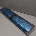 GWUSKDT Car Sun Shade, Sun Protector,Foldable Front Window Shade-Thicken 5-Layer Bubble for Auto Windshield UV Protection and Heat Reflector 58"x 27.5" (Blue)