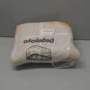 67L Large Blanket Basket, 20"x13" Woven Storage Baskets With Handle, Cotton Rope Blanket Basket Living Room, Baby Laundry hamper for Blanket, Nursery, Toy, Pillow (White & Brown)