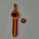 Infinity Nado Battling Toys, Battle Set for 8-12 with Spinning Top & Sword Launcher, Metal Brust Gyro for Boys and Girls Age 5+, Blazing War Bear, Flame Red