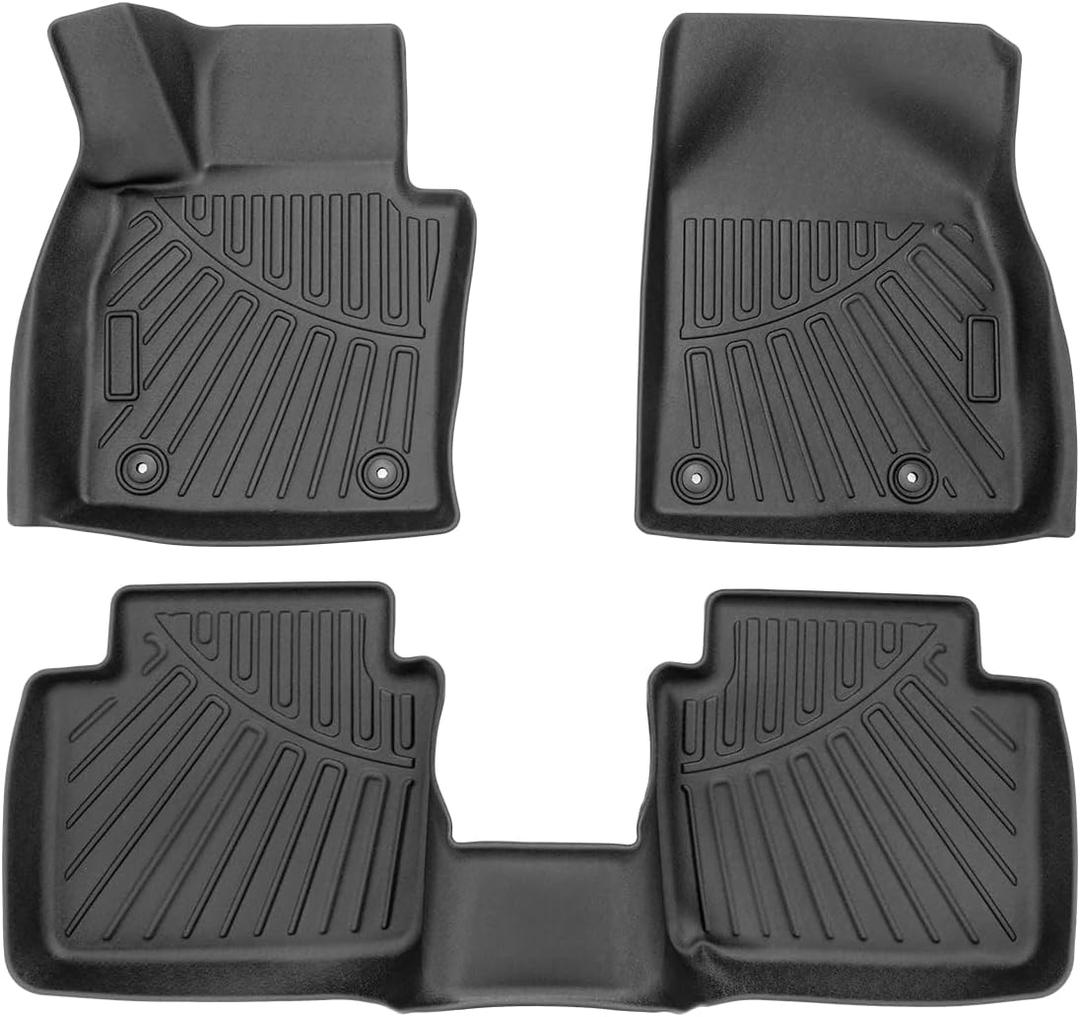 Powerty Floor Mats for 2023-2026 2027 Mazda CX50 CX-50 All Weather 3D TPE Anti-Slip Car Liners for 1st & 2nd Row Accessories