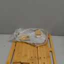 FOREYY Adjustable Raised Dog Bowls,Bamboo Elevated Feeder Stand with Non-Skid Feet for Food and Water,5 Level Wooden Pet Dining Table Comfort Feeding Station for Medium Large Big Dogs, Tan