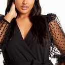 City Chic Women's Plus Size Jumpsuit Asher (Black,14Plus XL)