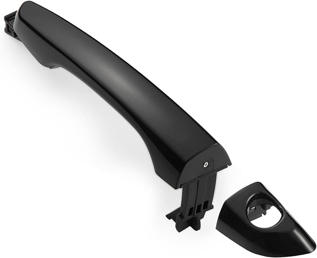 Front Left Driver Side Exterior Door Handle Compatible with Hyundai Elantra 2017 2018 2019 2020 - Without Smart Key Entry - Black