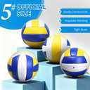 jiaonun 12 Pack Regulation Size 5 Volleyballs for Women and Men, Outdoor or Indoor, with Pump