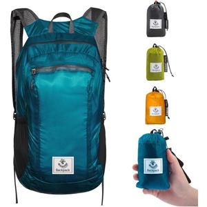 4Monster Hiking Daypack,Water Resistant Lightweight Packable Backpack for Travel Camping Outdoor (16L, Blue)