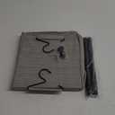 Whitmor Hanging Closet Organizer - 4 Section Closet Organizer with Garment Rod - Space-Dyed Grey