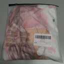 Floerns Girl's 2 Piece Outfit Figure Graphic T Shirt and Belted Button Skirt Set (Pink)