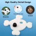 3 x Abizoo Halloween Aquarium Floating Plant Corral, Fish Feeding Ring Plastic White Skull Shape for Aquarium Feeding Ring Decor, Keep Tank Clean No-Suction Cup for Betta Fish, Goldfish Small Fish