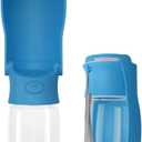 Portable Dog Small Animals Water Bottle for Walking 19 OZ or 12 OZ Pet Water Bottles for Puppy Medium Large Dogs Little Animals Water Dispenser Dog Small Animals Water Bowl