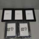 Amazon Basics Rectangular Photo Picture Frame, 6 x 4 inches, Pack of 5, Black