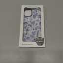 for iPhone 14 Plus Case, Vintage Botanical Pattern with Blue Flowers, Military-Grade Drop Protection, Elegant Soft Slim TPU Protective Cover with Camera Lens Protection for Women & Girls