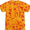 Colortone 100% Cotton Reactive Tie Dye T-Shirt for Women and Men (3X-Large, Fire)