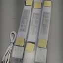 EZVALO Under Cabinet Lighting, Wireless Closet Lights, 50 LED Rechargeable Motion Sensor Light, Dimmable, 3 Color Temperatures, 11.8 inch Counter lights for Kitchen, Pantry, Bedroom, Wardrobe (3 Pack) (White)