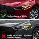 Huray LED Headlight Assembly for Mazda 3 2019-2021 LH Projector Headlamp OE Factory Replacement for MA2502155 Left Driver Side