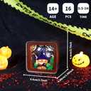 Music Park 3D Wooden Puzzles for Adults Halloween Crafts Haunted Spooky Puzzle Night Light Model Kits to Build Gift for Party and Home Decorations