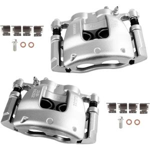 cciyu Front Left & Right Brake Calipers Assembly w/Bracket 18B5518 18B5519 For Ford For Transit-150/For Transit-250/For Transit-350/For Transit-350 HD