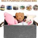 VZZNN 10 Pack Large Capacity Storage Bins Closet Organizer System, Sturdy Foldable Storage Boxes for Organizing Clothing, Sheets, Toys, Wardrobe - Closet Organizers and Storage