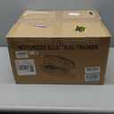 Under Desk Elliptical Machine, Electric Elliptical Leg Exerciser for Seniors with 12 Adjustable, Portable Quiet Elliptical Exercise Machine, Seated Pedal Exerciser with Remote Control (Orange)