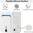 Designed for iPhone 16e Wallet Case with Card Holder, Soft Silicone Cover Microfiber Lining for Women Men, Camera Protection Shockproof Wallet Phone Case for iPhone 16e White