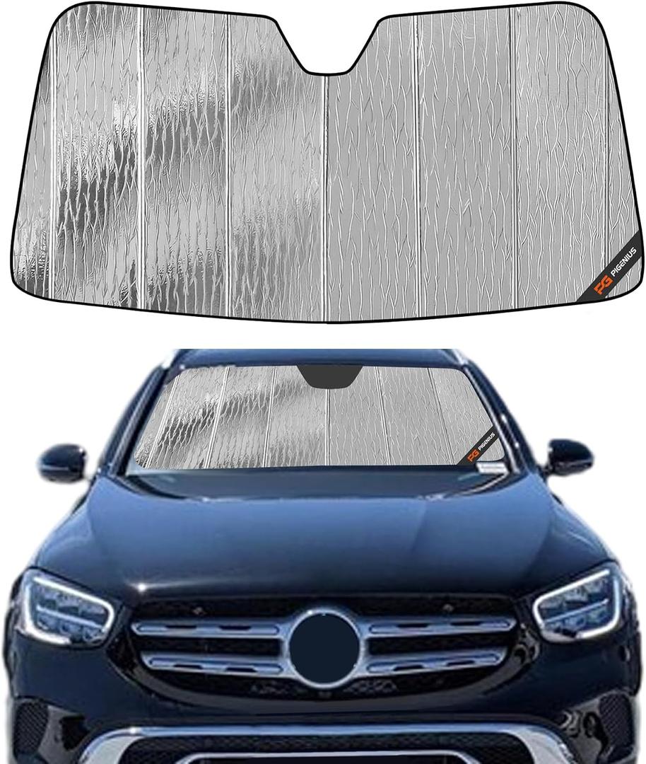 Pigenius Windshield Sunshade for Mercedes-Benz GLC SUV 2016-2022 Front Window Sun Shade - AstraGuard